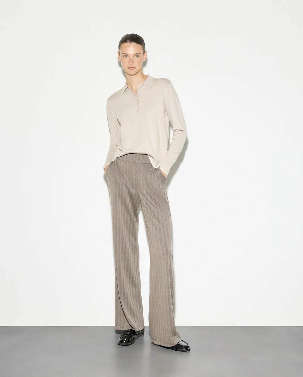 Женские брюки из велюрового трикотажа Woman El Corte Inglés, светло-коричневый
Женские брюки из велюрового трикотажа Woman El Corte Inglés, светло-коричневый