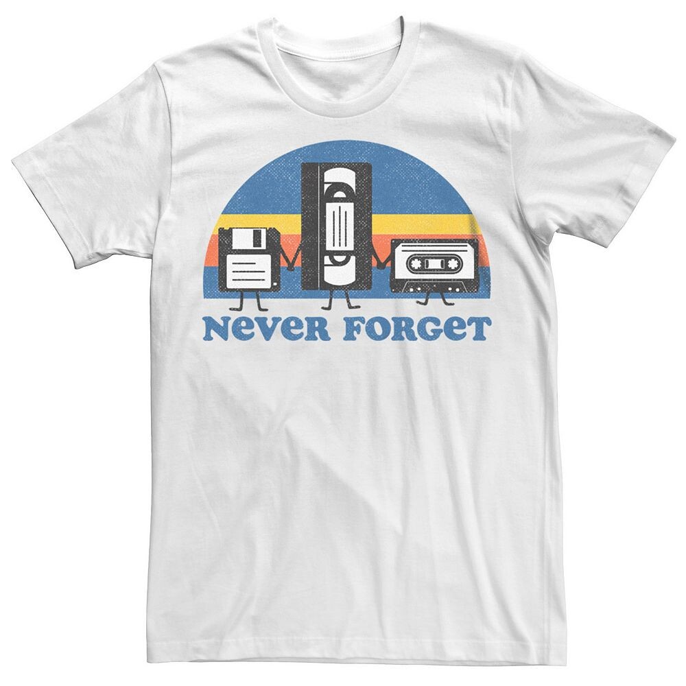 Мужская футболка Never Forget Retro Media с графикой Licensed Character, белый
Мужская футболка Never Forget Retro Media с графикой Licensed Character, белый