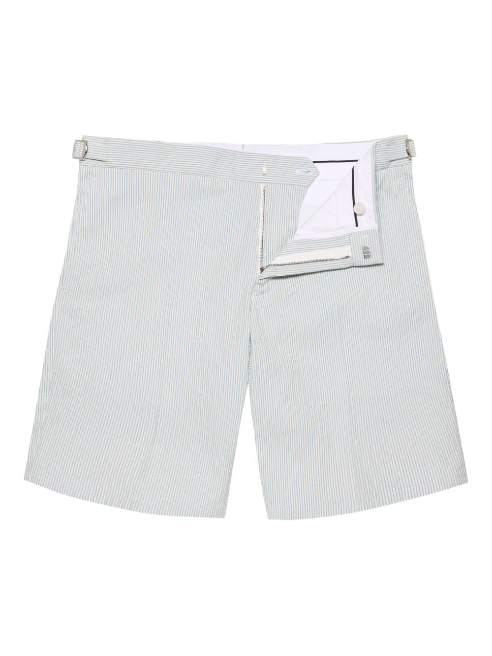 Полосатые шорты строгого кроя Orlebar Brown, синий
Полосатые шорты строгого кроя Orlebar Brown, синий