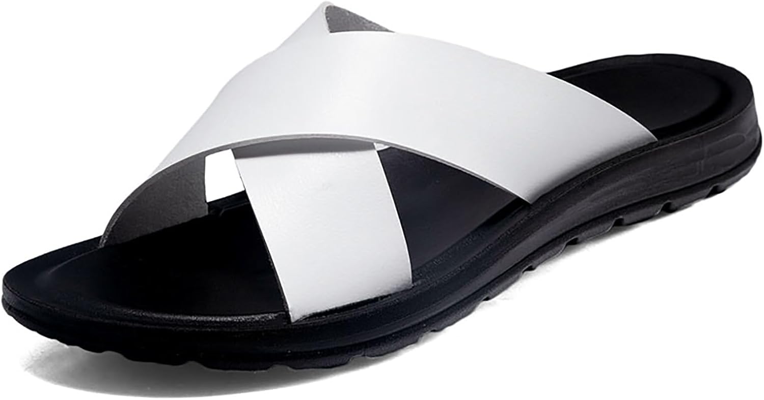 Мужские кожаные сандалии с ортопедической платформой, открытый носок, поддержка свода стопы, сандалии-тапки на лето, легкие, с антискользящей мягкой подошвой, для повседневной ходьбы и пляжа Egebs, белый
Мужские кожаные сандалии с ортопедической платформой, открытый носок, поддержка свода стопы, сандалии-тапки на лето, легкие, с антискользящей мягкой подошвой, для повседневной ходьбы и пляжа Egebs, белый