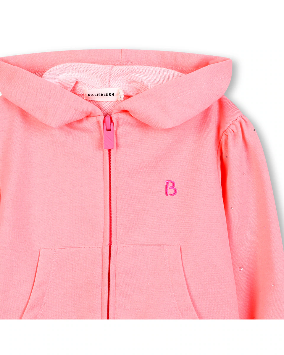 Детская худи с капюшоном и молнией Billieblush, лососевый
Детская худи с капюшоном и молнией Billieblush, лососевый