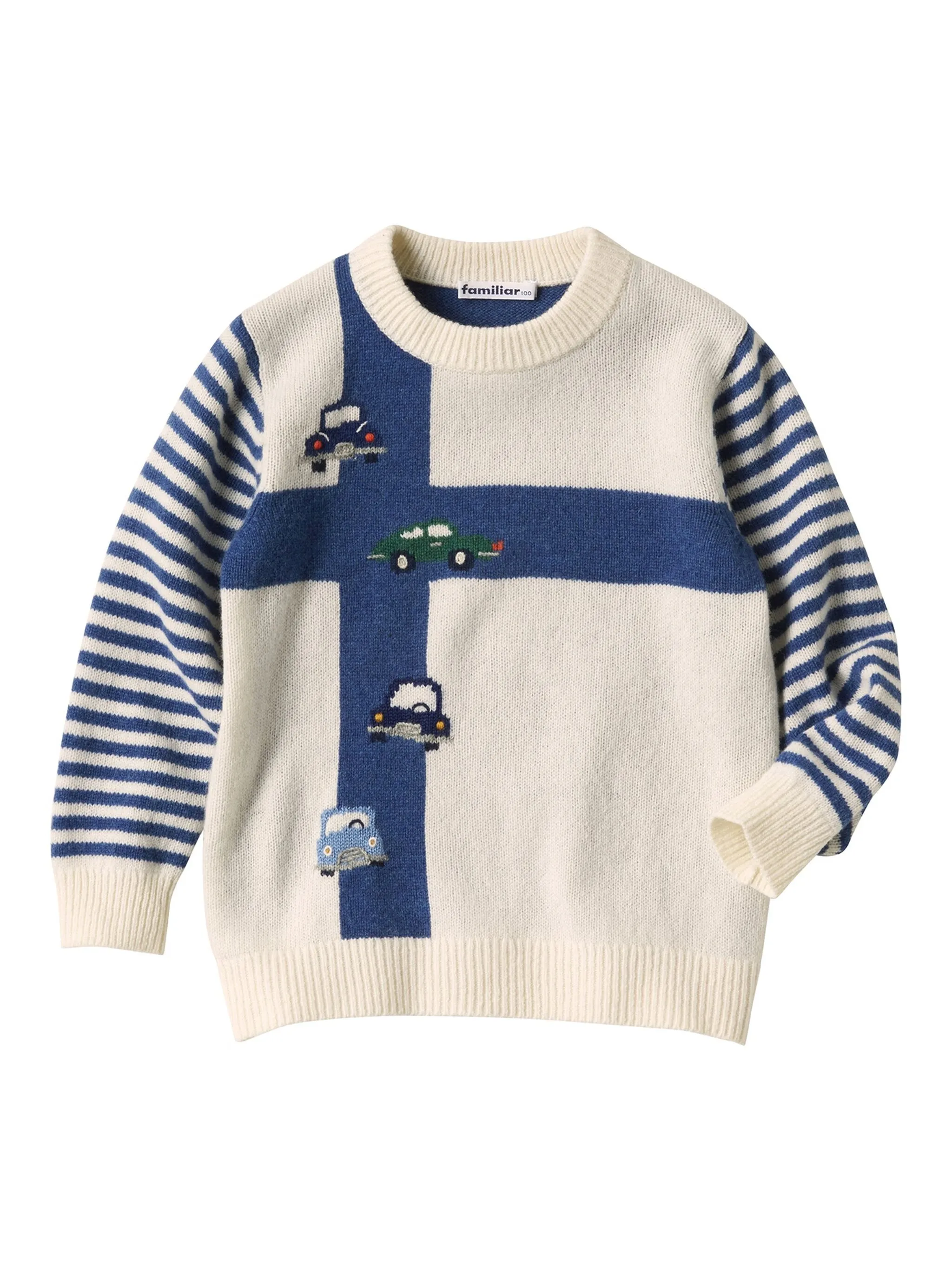 Шерстяной джемпер вязки интарсия Familiar, белый
Шерстяной джемпер вязки интарсия Familiar, белый