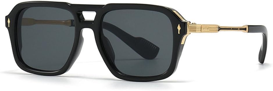 Винтажные солнцезащитные очки в стиле стимпанк с плоской верхней частью, квадратной формы, для женщин и мужчин. Классические модные солнцезащитные очки MTZJH, Gold Black
Винтажные солнцезащитные очки в стиле стимпанк с плоской верхней частью, квадратной формы, для женщин и мужчин. Классические модные солнцезащитные очки MTZJH, Gold Black