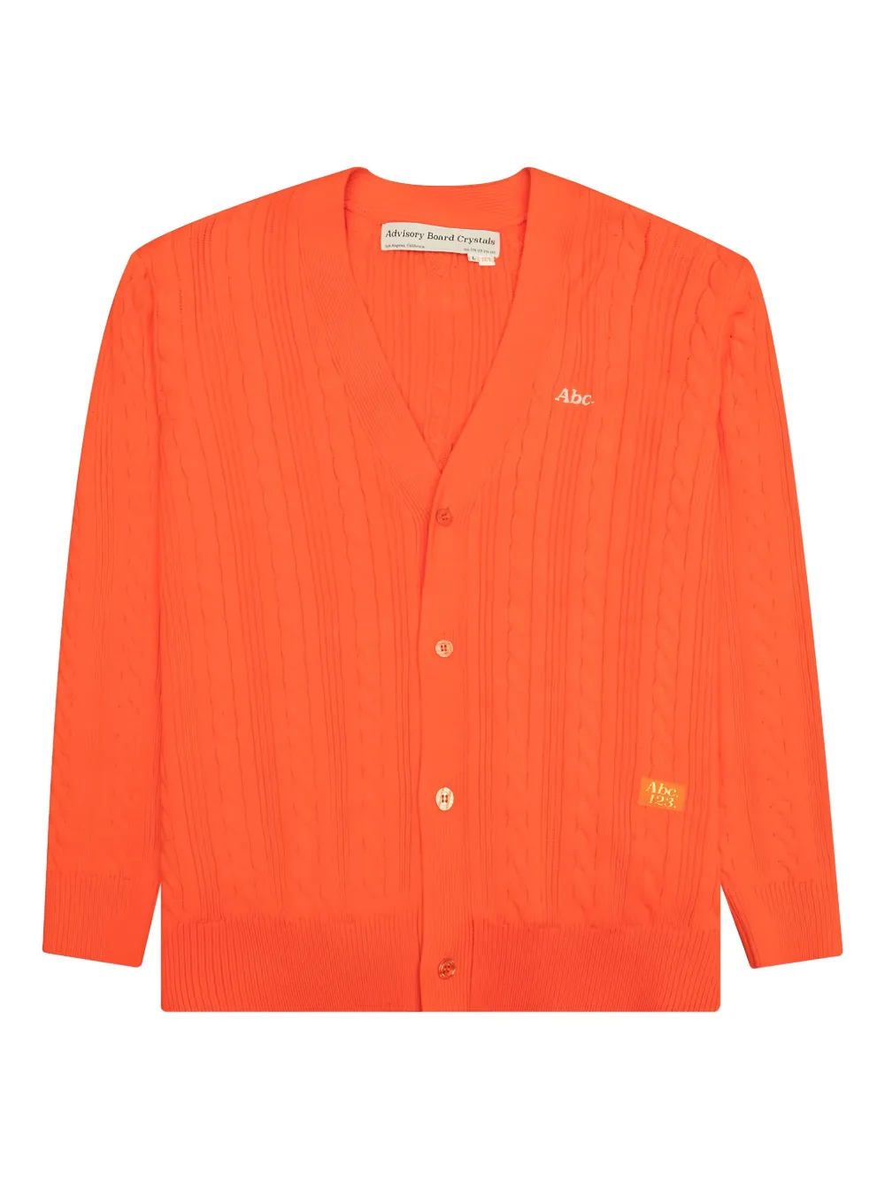 Кардиган с косой вязкой Advisory Board Crystals, оранжевый
Кардиган с косой вязкой Advisory Board Crystals, оранжевый
