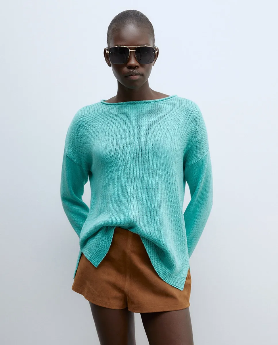 Однотонный полосатый джерси Sfera, зеленый
Однотонный полосатый джерси Sfera, зеленый