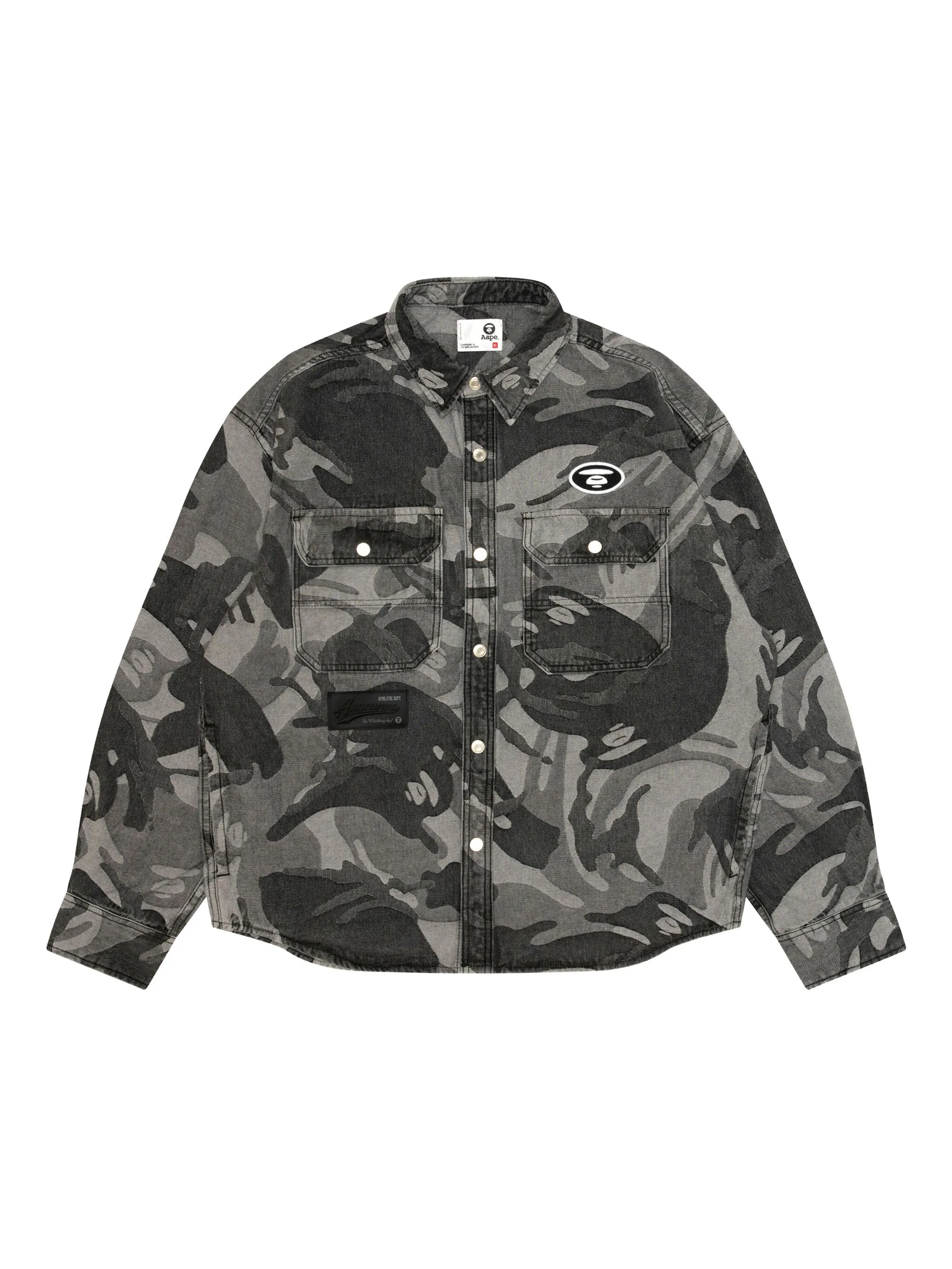 Рубашка Moonface с камуфляжным принтом Aape By A Bathing Ape, черный
Рубашка Moonface с камуфляжным принтом Aape By A Bathing Ape, черный