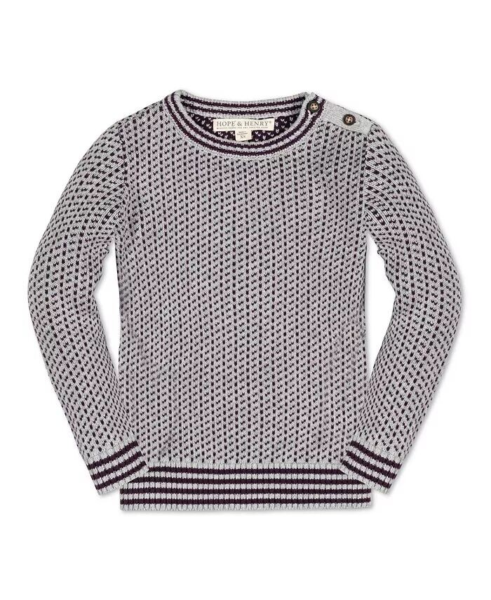 Свитер с круглым вырезом и пуговицами из органического материала интарсия для маленьких мальчиков с длинными рукавами Hope & Henry, серый
Свитер с круглым вырезом и пуговицами из органического материала интарсия для маленьких мальчиков с длинными рукавами Hope & Henry, серый