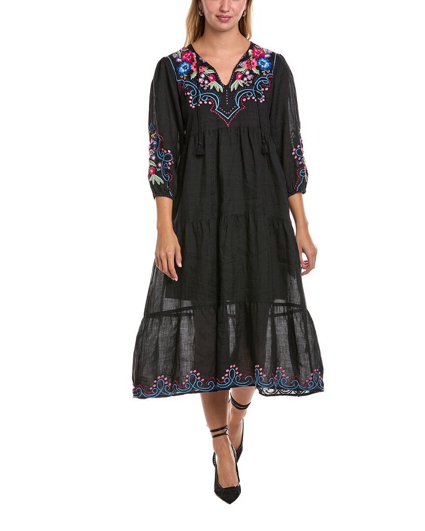Джонни Вас Многоярусное платье макси Johnny Was, черный
Джонни Вас Многоярусное платье макси Johnny Was, черный