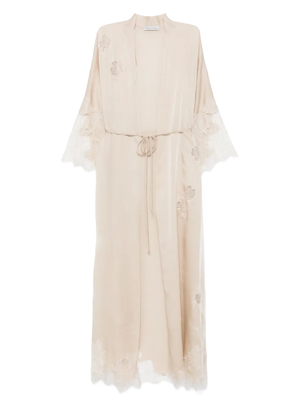 Шелковый халат Carine Gilson, нейтральный
Шелковый халат Carine Gilson, нейтральный