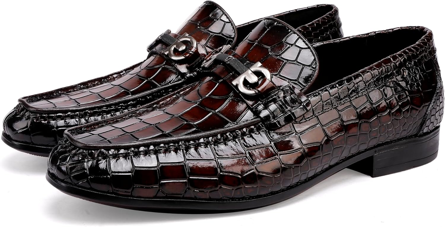 Мужские классические лоферы с пряжкой, повседневные, с принтом аллигатора, кожаные, для официальных мероприятий, бизнес-вечеринок, вождения, пенни-лоаферы Generic, Coffee
Мужские классические лоферы с пряжкой, повседневные, с принтом аллигатора, кожаные, для официальных мероприятий, бизнес-вечеринок, вождения, пенни-лоаферы Generic, Coffee