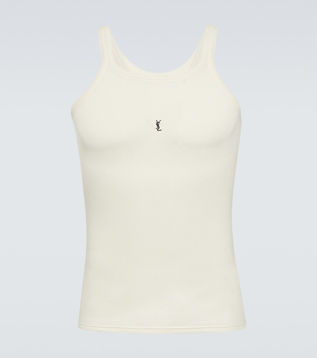 Майка из хлопкового джерси с логотипом Saint Laurent, белый
Майка из хлопкового джерси с логотипом Saint Laurent, белый