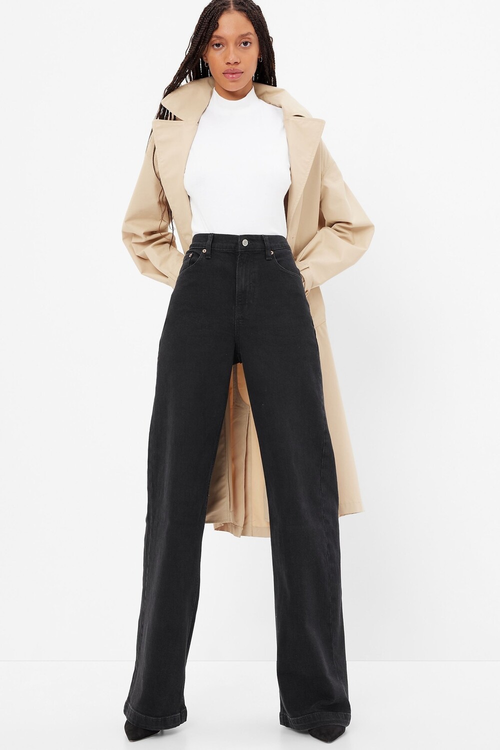 Джинсы с высокой талией и широкими штанинами Gap, черный
Джинсы с высокой талией и широкими штанинами Gap, черный