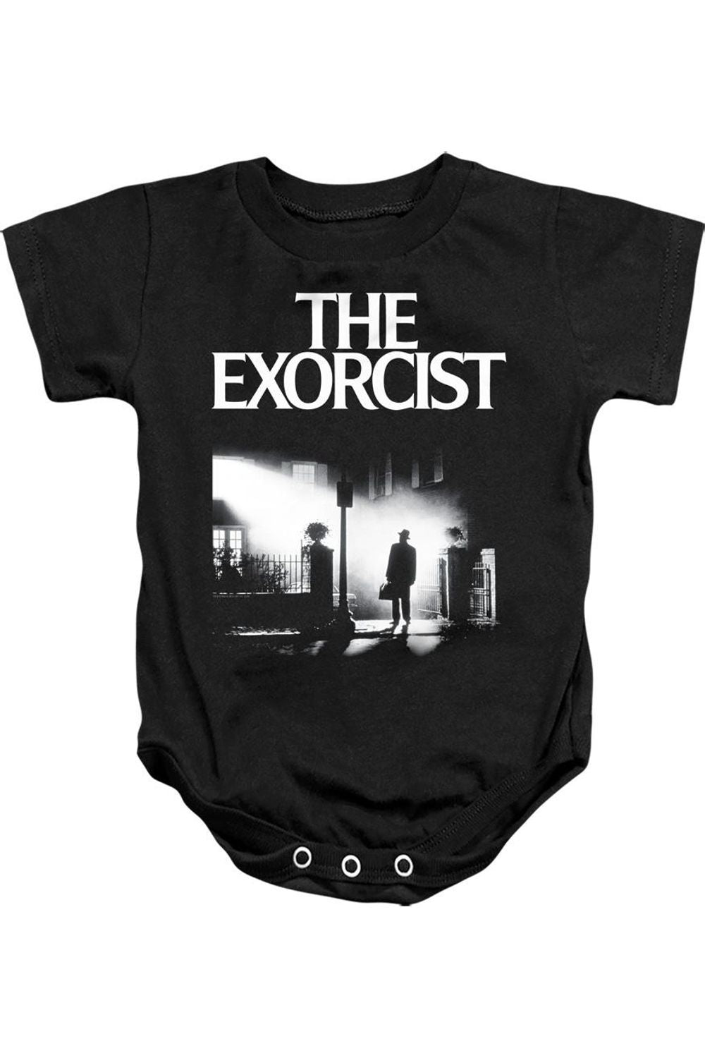 Детский комбинезончик с застежкой в виде постера фильма «Изгоняющий дьявола» Gildan, черный
Детский комбинезончик с застежкой в виде постера фильма «Изгоняющий дьявола» Gildan, черный
