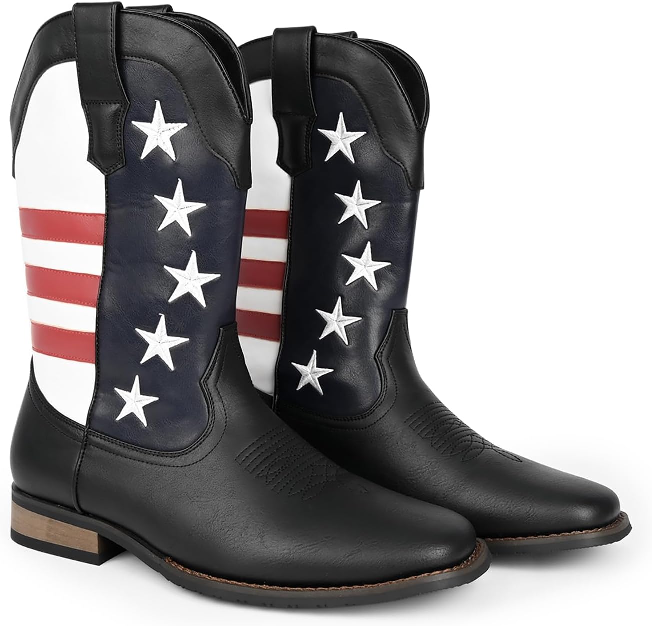 Мужские ковбойские сапоги CHUUMEE - мужские вестерн-ботинки с квадратным носком, маслостойкие/противоскользящие, прочные стильные классические сапоги на молнии, черный
Мужские ковбойские сапоги CHUUMEE - мужские вестерн-ботинки с квадратным носком, маслостойкие/противоскользящие, прочные стильные классические сапоги на молнии, черный