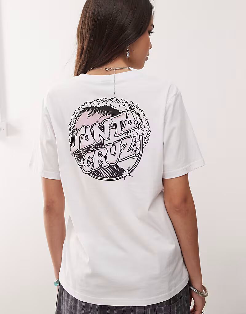 Футболка Santa Cruz offshore белого цвета с принтом на груди и спине
Футболка Santa Cruz offshore белого цвета с принтом на груди и спине