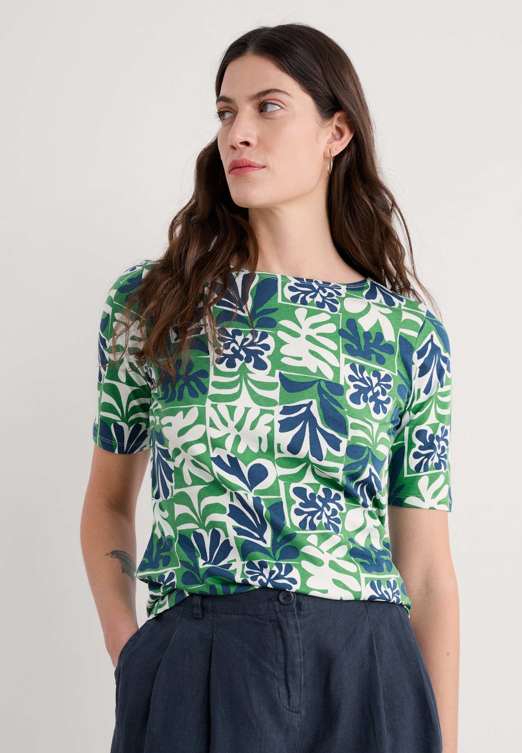 Футболка с принтом POISSON Seasalt Cornwall, зеленый
Футболка с принтом POISSON Seasalt Cornwall, зеленый