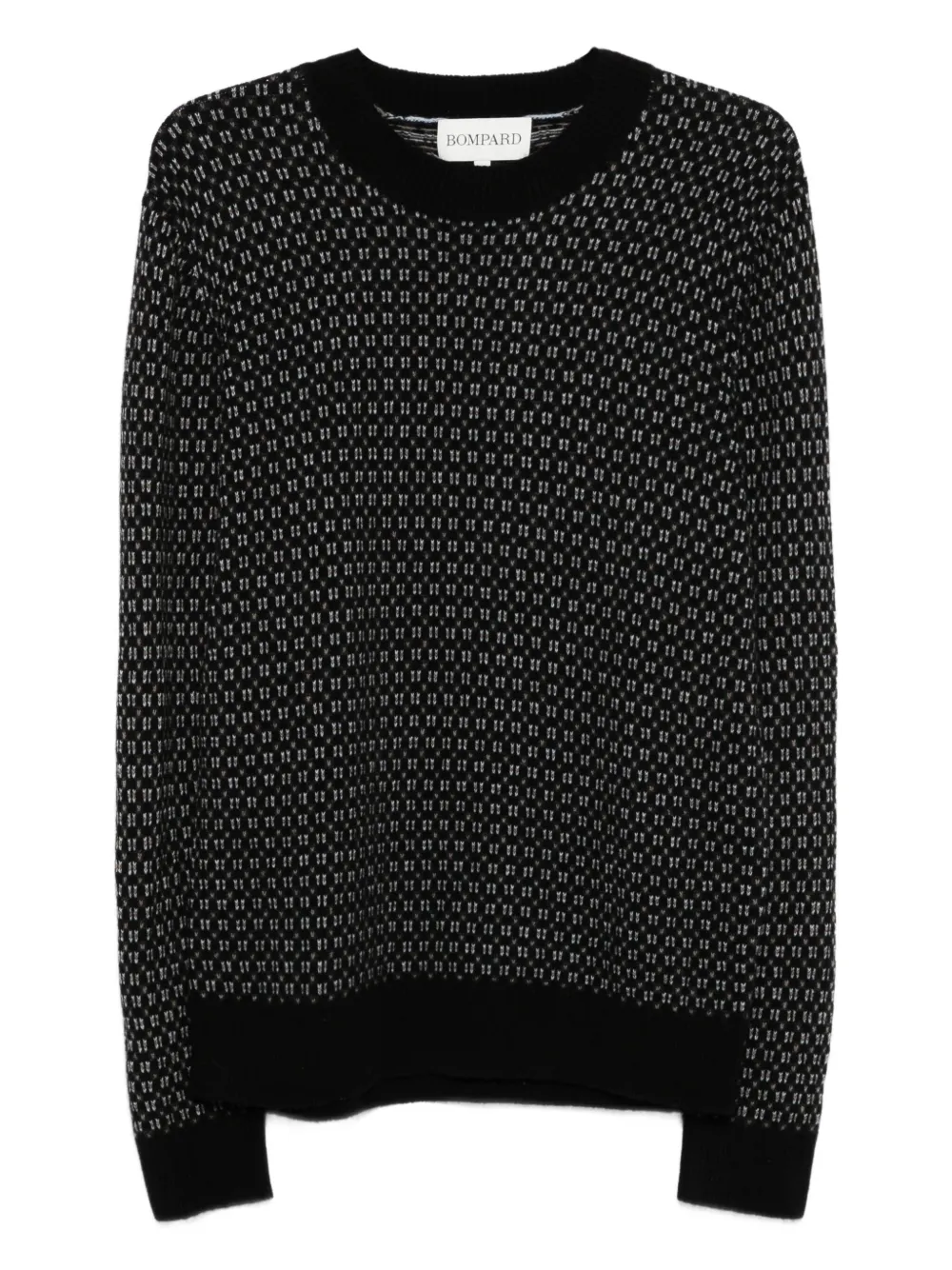 Свитер с геометричным узором Eric Bompard, черный 
Свитер с геометричным узором Eric Bompard, черный