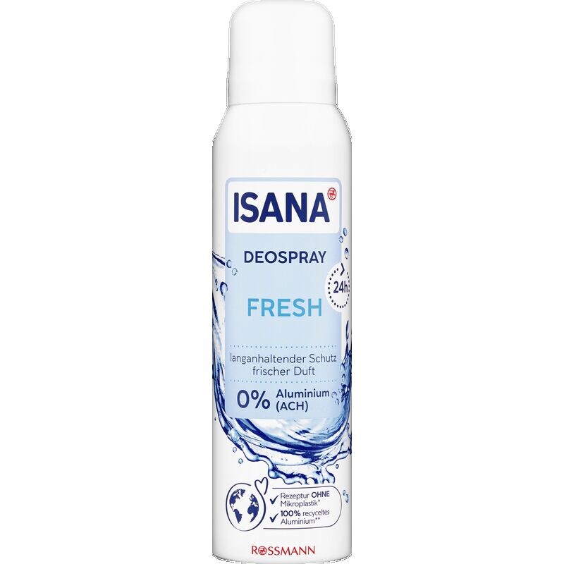 Дезодорант-спрей Свежий ISANA, 150 ml
Дезодорант-спрей Свежий ISANA, 150 ml