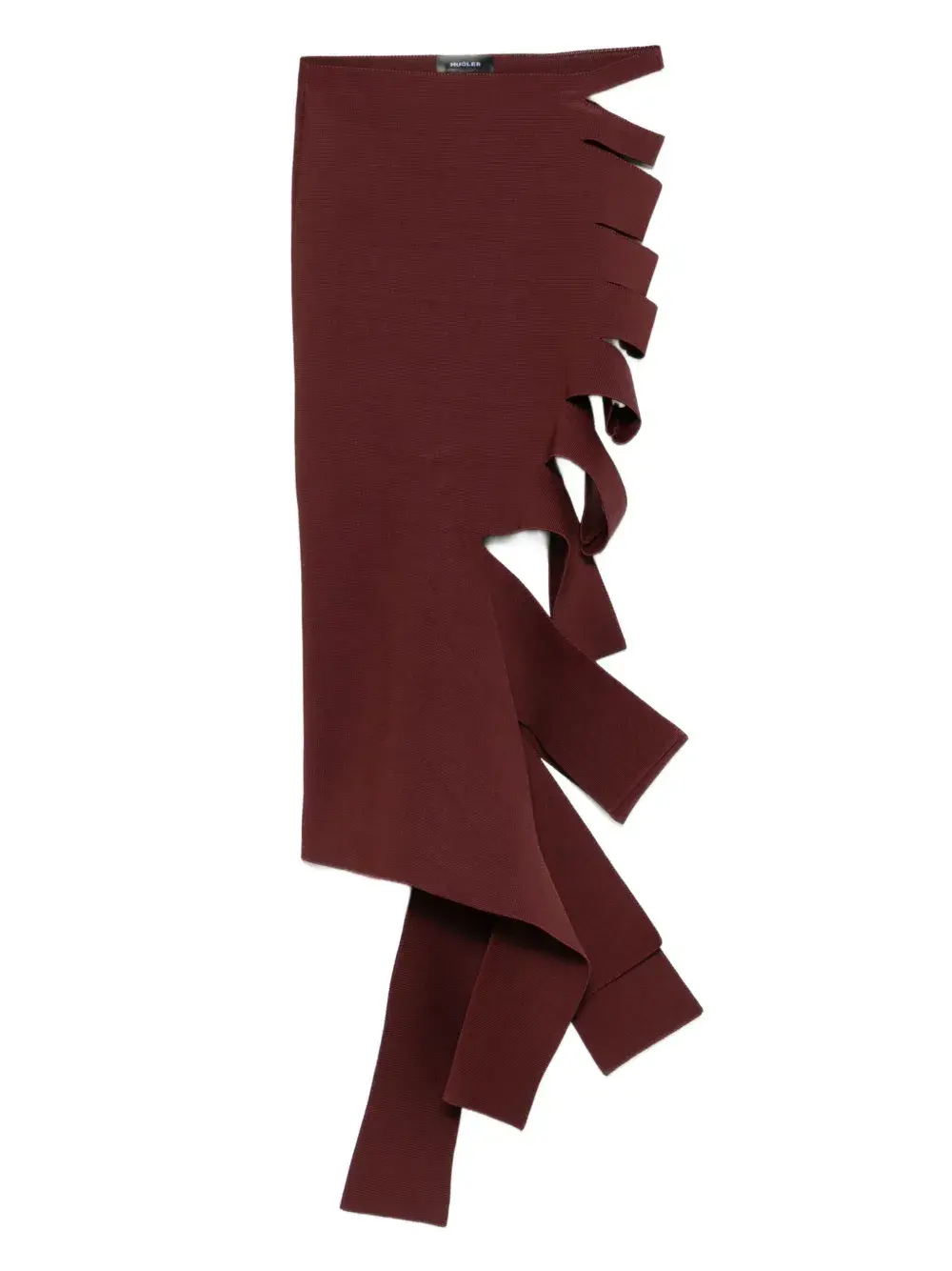 Юбка с вырезом асимметричного кроя Mugler, красный
Юбка с вырезом асимметричного кроя Mugler, красный