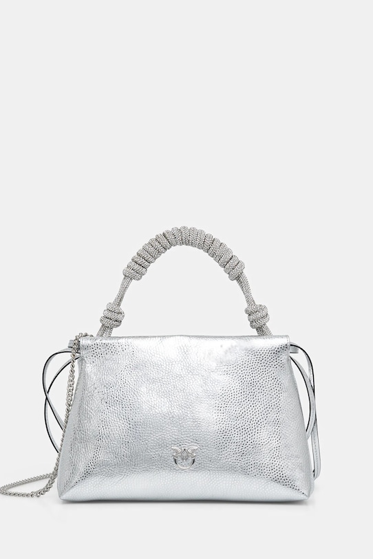 Кожаная сумка Pinko, серебряный
Кожаная сумка Pinko, серебряный