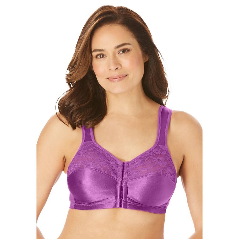 Женский бюстгальтер с застежкой спереди Comfort Choice больших размеров Easy Enhancer без проводов, цвет Fresh Berry
Женский бюстгальтер с застежкой спереди Comfort Choice больших размеров Easy Enhancer без проводов, цвет Fresh Berry