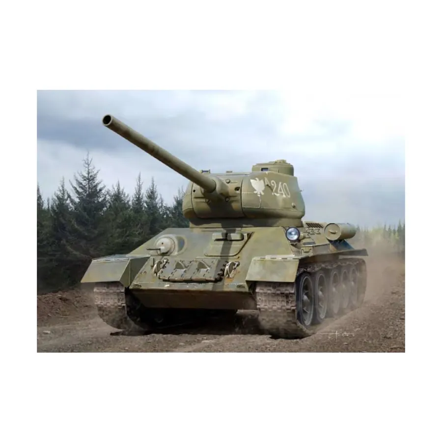 Советский средний танк Т-34-85 «Уральский танковый завод № 183», WWII Model Kit (1:35) (Academy Hobby)
Советский средний танк Т-34-85 «Уральский танковый завод № 183», WWII Model Kit (1:35) (Academy Hobby)