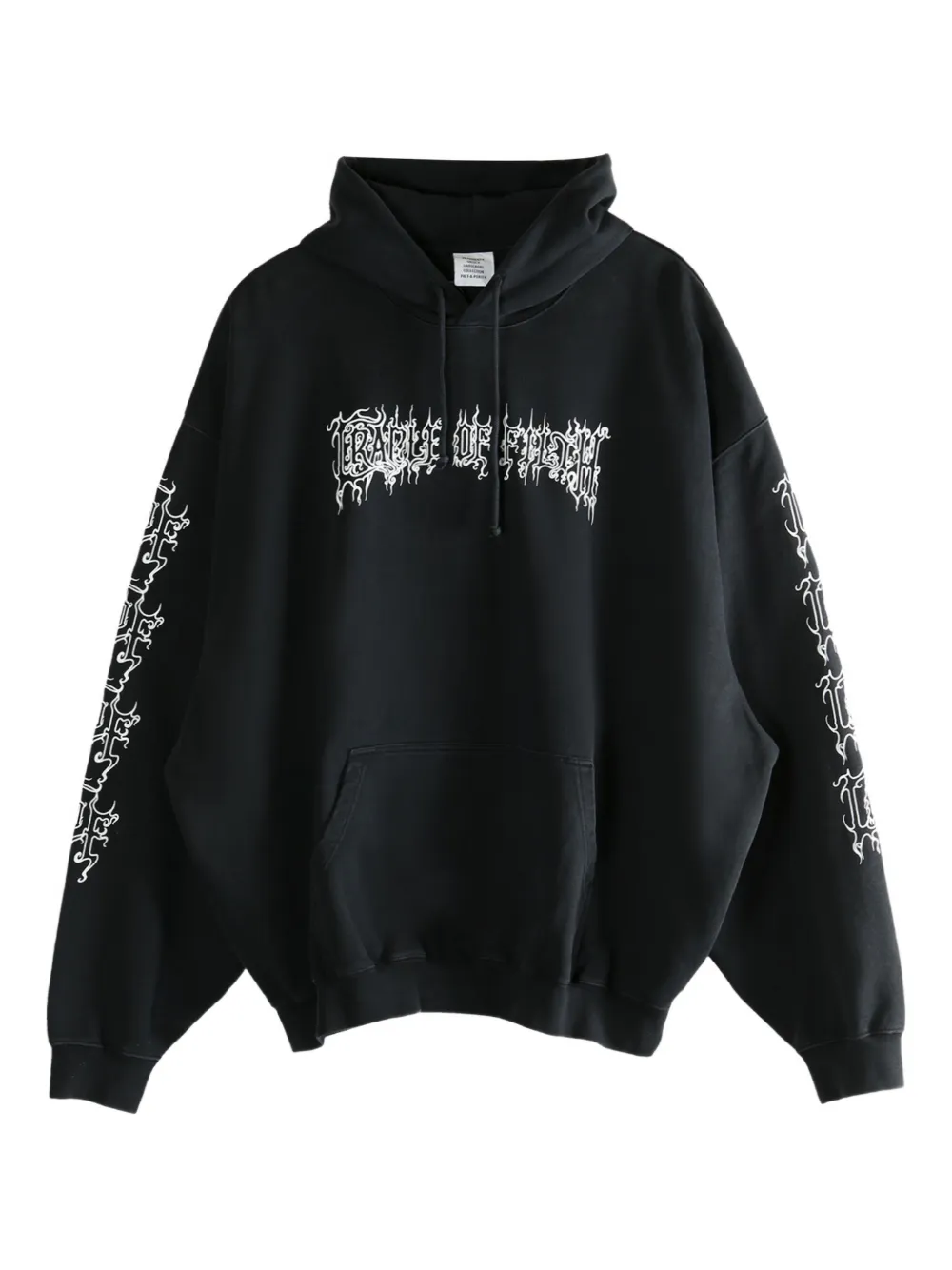 Толстовка с капюшоном из хлопковой смеси с графическим принтом VETEMENTS, черный
Толстовка с капюшоном из хлопковой смеси с графическим принтом VETEMENTS, черный