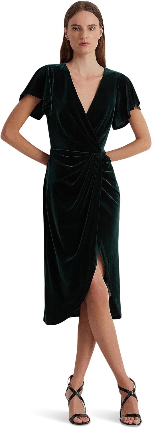 Платье Lauren Ralph Lauren Velvet Flutter-Sleeve Cocktail Dress, цвет Dark Season Green Velvet
Платье Lauren Ralph Lauren Velvet Flutter-Sleeve Cocktail Dress, цвет Dark Season Green Velvet