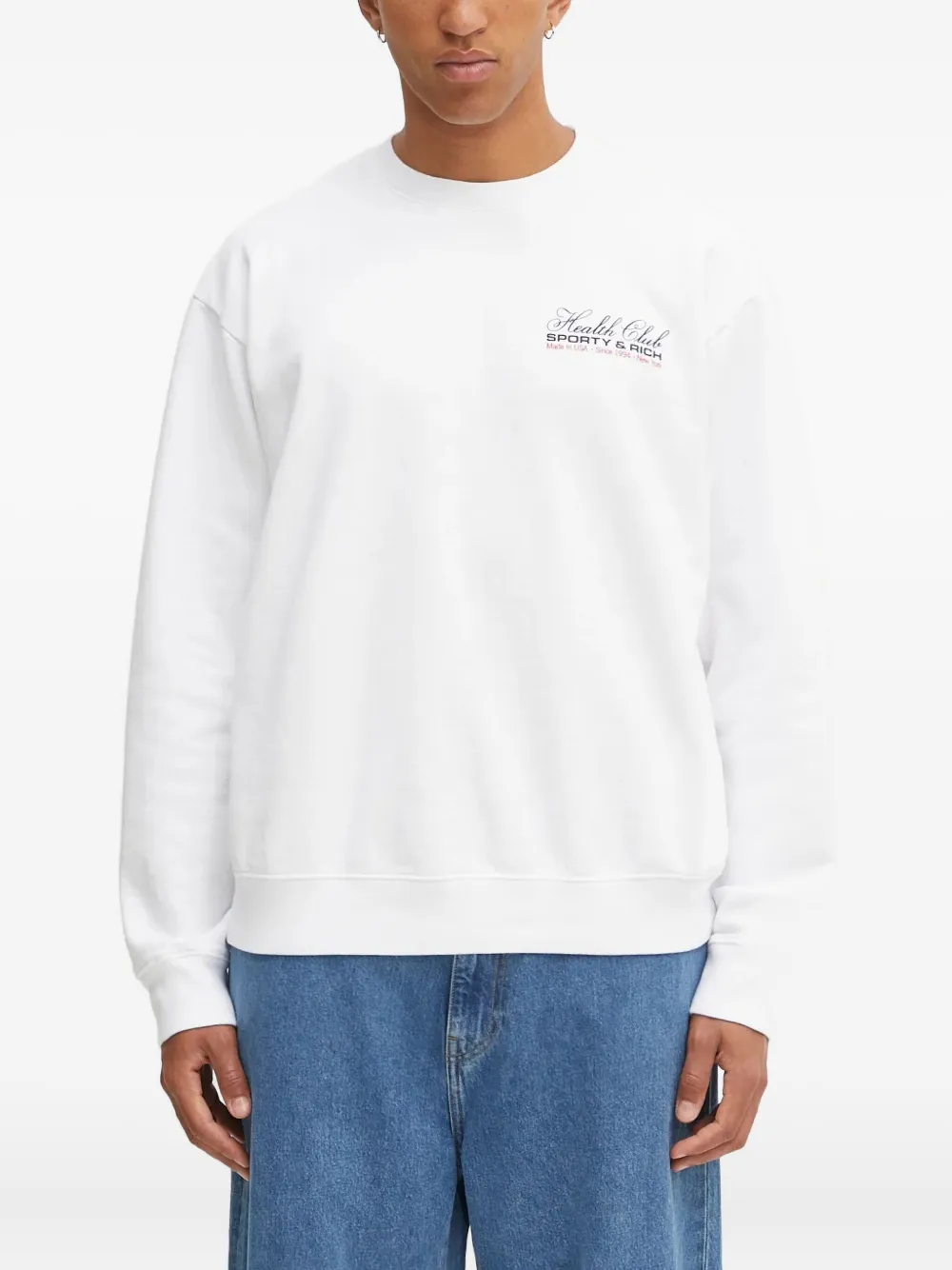 Толстовка с круглым вырезом и логотипом Sporty & Rich, белый
Толстовка с круглым вырезом и логотипом Sporty & Rich, белый