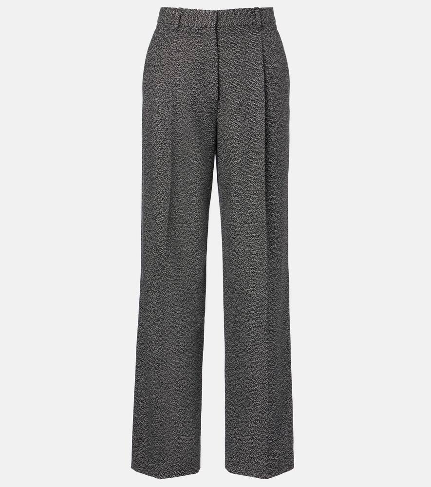 Прямые брюки Mikkela из кашемира и шерсти The Row, Black With White
Прямые брюки Mikkela из кашемира и шерсти The Row, Black With White