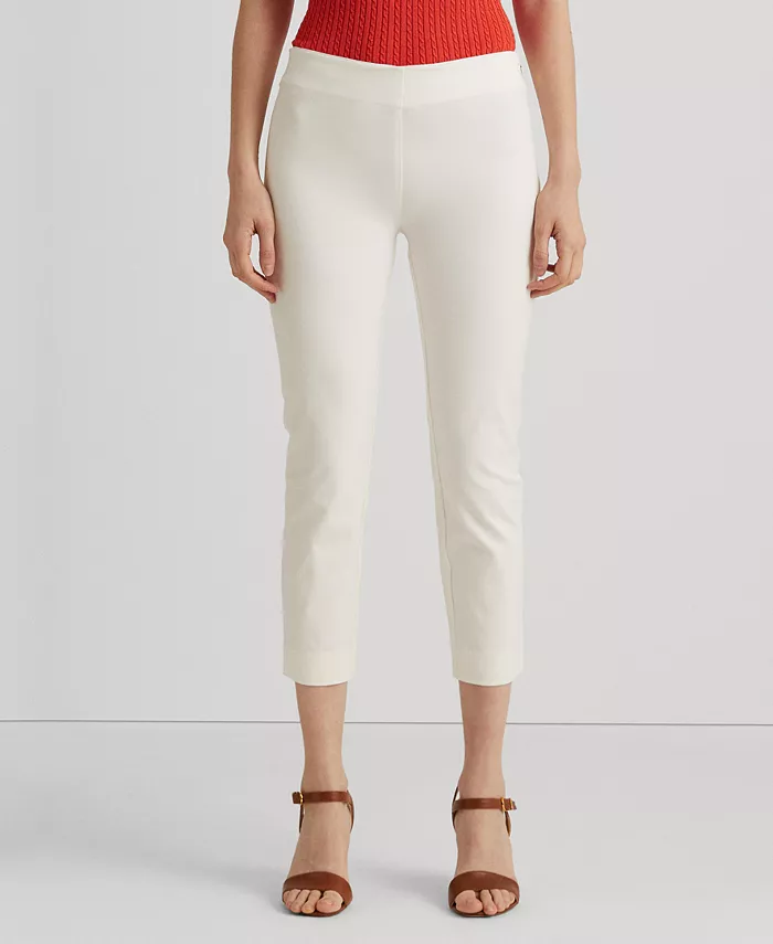 Укороченные узкие брюки Lauren Ralph Lauren, белый
Укороченные узкие брюки Lauren Ralph Lauren, белый