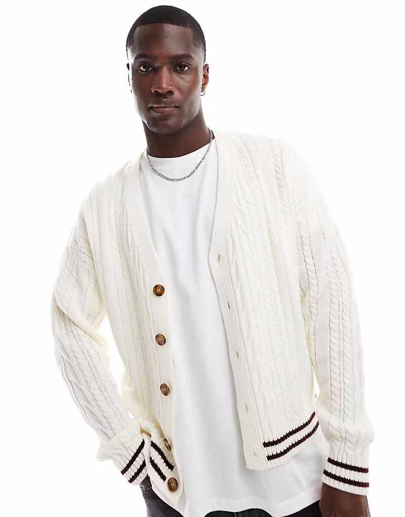 Свободный кардиган свободного кроя ASOS DESIGN кремового цвета с бордовой отделкой
Свободный кардиган свободного кроя ASOS DESIGN кремового цвета с бордовой отделкой