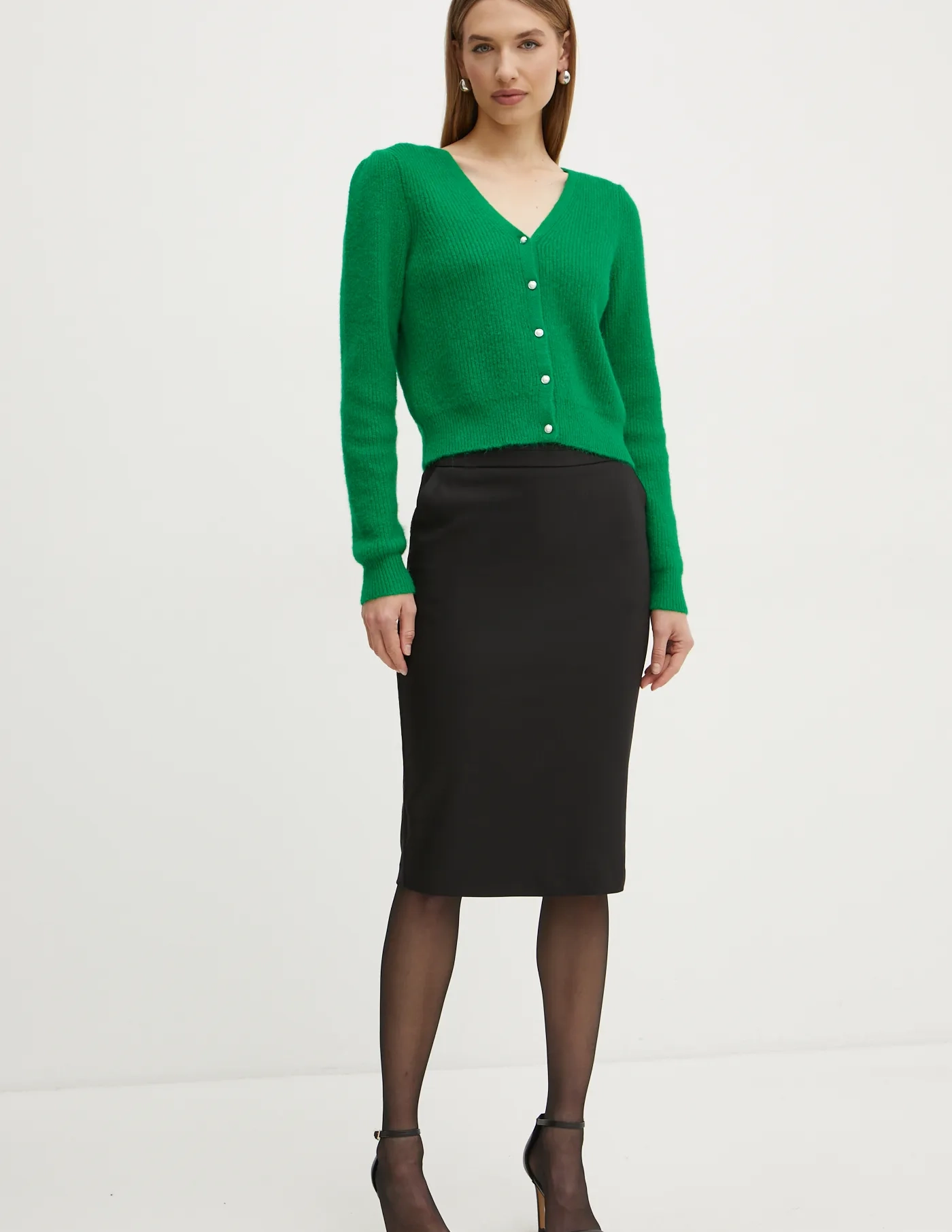 Кардиган с добавлением шерсти MZITA Morgan, зеленый
Кардиган с добавлением шерсти MZITA Morgan, зеленый