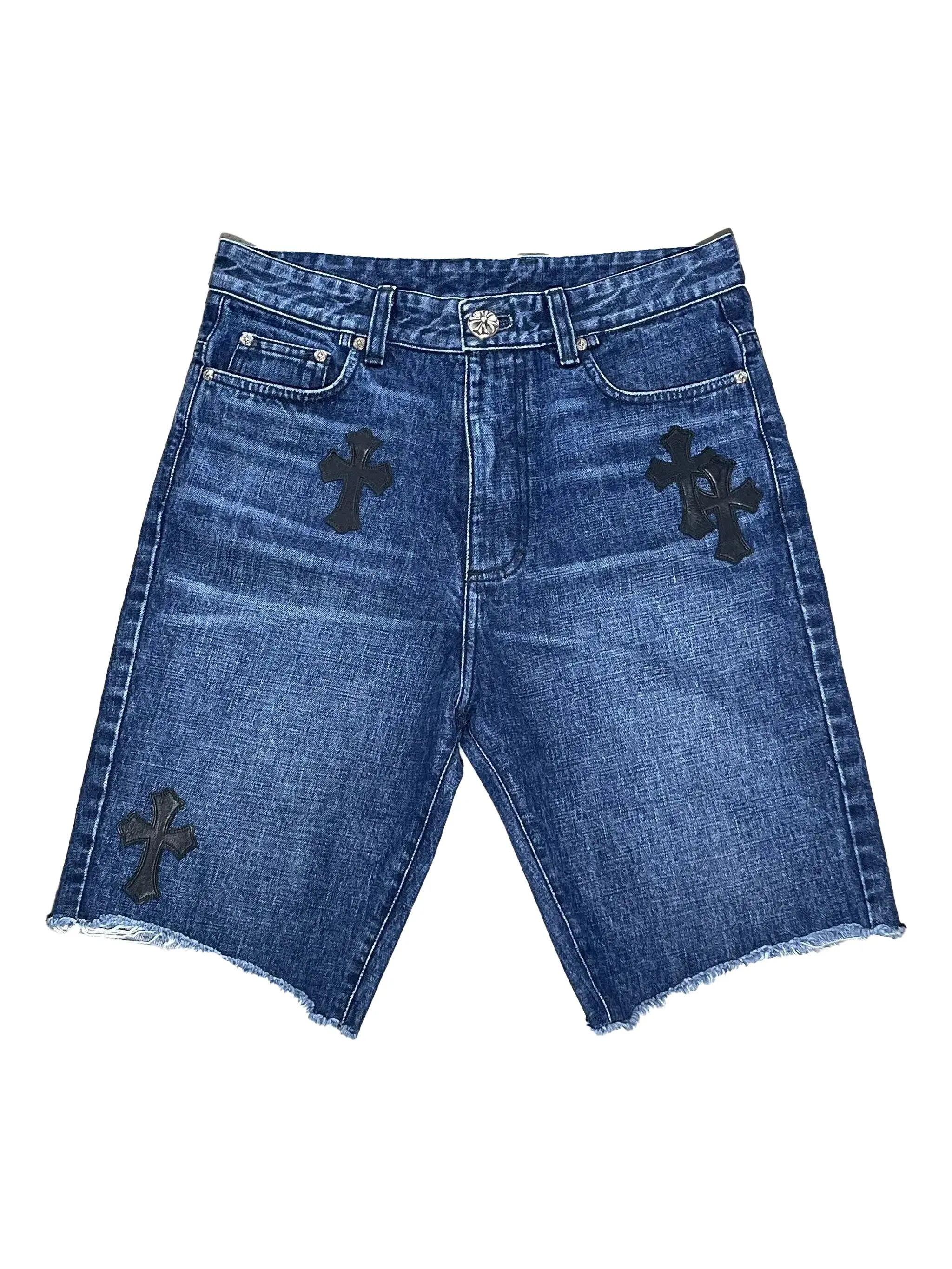 Джинсовые шорты с нашивкой Chrome Hearts, синий
Джинсовые шорты с нашивкой Chrome Hearts, синий