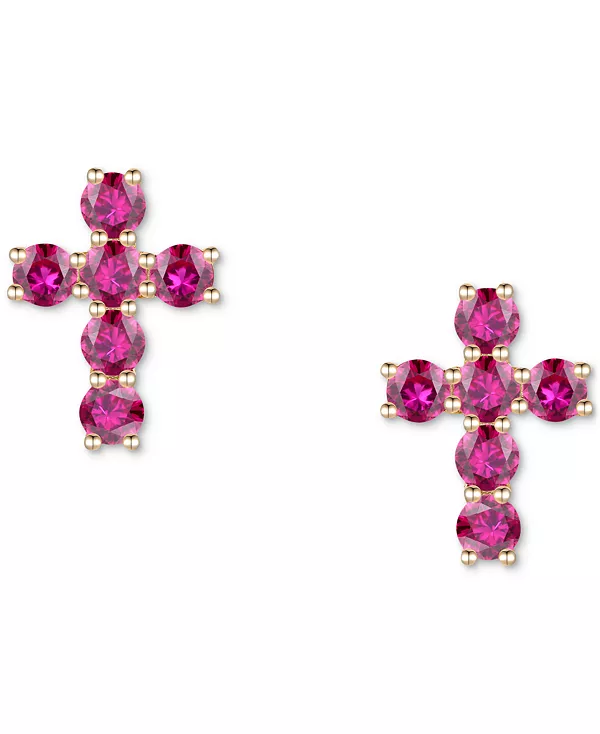 Серьги-Гвоздики в форме креста с выращенными в лаборатории сапфирами (1 карат) из 10-каратного белого золота (также с выращенными в лаборатории рубинами, розовыми сапфирами и опалами) Macy'S, ruby, Розовый, Серьги-Гвоздики в форме креста с выращенными в л
Серьги-Гвоздики в форме креста с выращенными в лаборатории сапфирами (1 карат) из 10-каратного белого золота (также с выращенными в лаборатории рубинами, розовыми сапфирами и опалами) Macy'S, ruby, Розовый, Серьги-Гвоздики в форме креста с выращенными в л