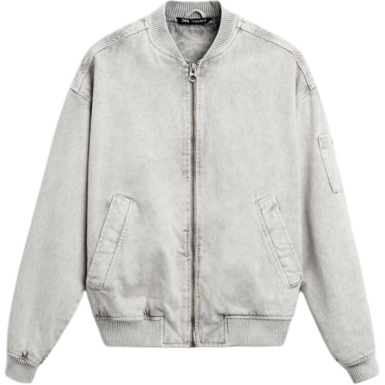 Куртка мужская светло-серая Zara, серый 
Куртка мужская светло-серая Zara, серый