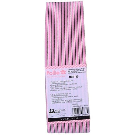 Стеганая изогнутая пилочка для ногтей черная лаймовая 100/180, Eurostil
Стеганая изогнутая пилочка для ногтей черная лаймовая 100/180, Eurostil