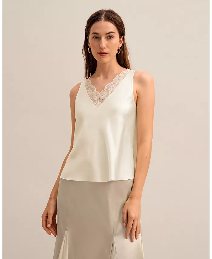 Женская майка с кружевом The Armeria LILYSILK, белый
Женская майка с кружевом The Armeria LILYSILK, белый