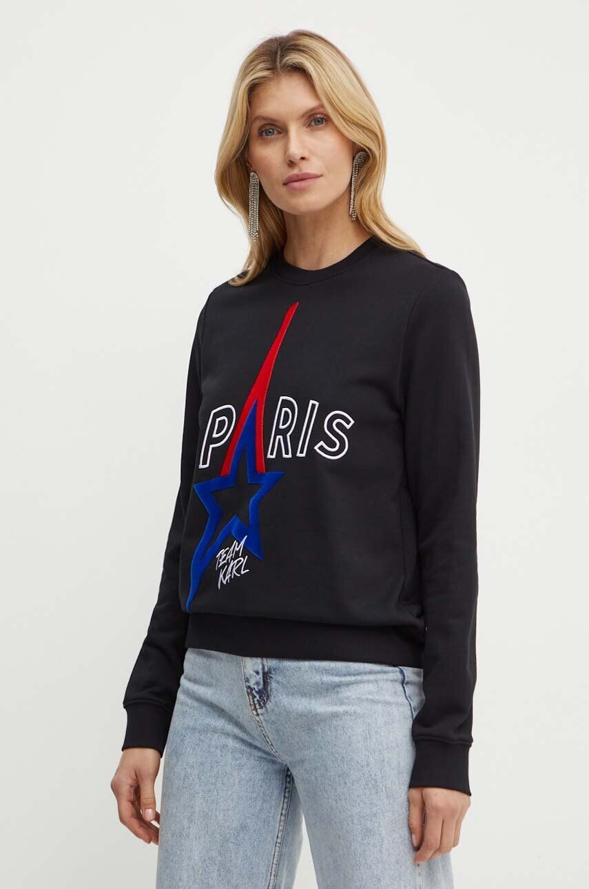 Хлопковая толстовка Karl Lagerfeld, черный
Хлопковая толстовка Karl Lagerfeld, черный