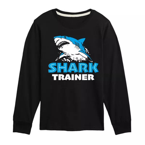 Мальчики 8-20 футболка с длинным рукавом и принтом акулы Trainer Licensed Character, черный
Мальчики 8-20 футболка с длинным рукавом и принтом акулы Trainer Licensed Character, черный