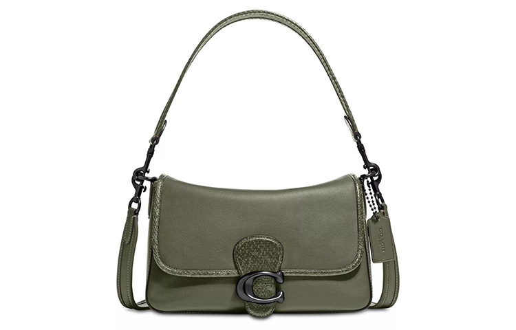Сумка через плечо Tabby из кожи с аппликацией и деталями из змеиной кожи, армейский зеленый COACH
Сумка через плечо Tabby из кожи с аппликацией и деталями из змеиной кожи, армейский зеленый COACH