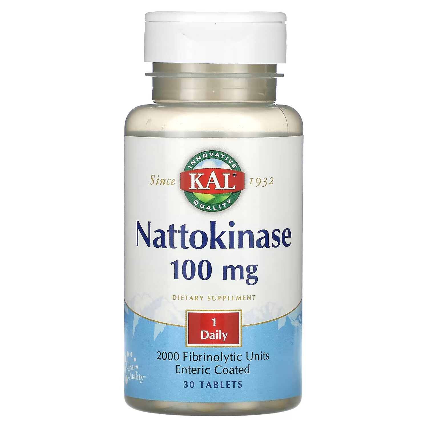 Добавка KAL Наттокиназа 100 мг, 30 таблеток 
Добавка KAL Наттокиназа 100 мг, 30 таблеток
