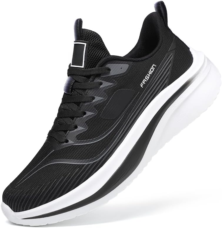 Мужские спортивные кроссовки с круглым носком, толстой подошвой и противоскользящей подошвой, дышащие, с сеткой и шнуровкой, подходят для ежедневной ходьбы и активного отдыха Igzbibg, черный
Мужские спортивные кроссовки с круглым носком, толстой подошвой и противоскользящей подошвой, дышащие, с сеткой и шнуровкой, подходят для ежедневной ходьбы и активного отдыха Igzbibg, черный