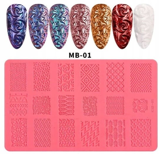 Силиконовая форма, тарелка для 3D декораций, шаблон МБ-01, AllePaznokcie
Силиконовая форма, тарелка для 3D декораций, шаблон МБ-01, AllePaznokcie