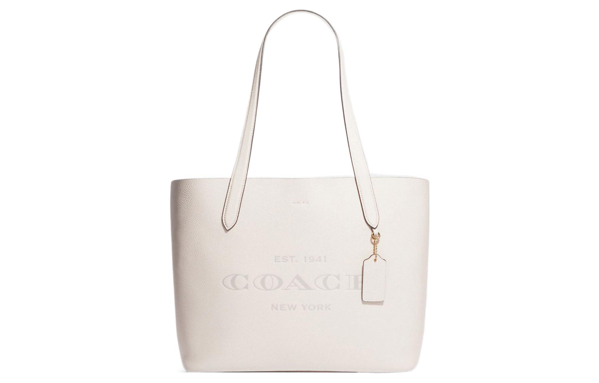 Кожаная сумка-шоппер, шоппер, женская сумка, сумка через плечо белая COACH
Кожаная сумка-шоппер, шоппер, женская сумка, сумка через плечо белая COACH