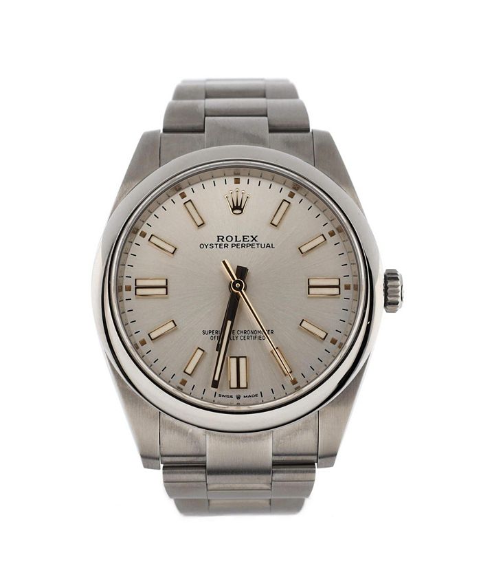 Часы Oyster Perpetual Automatic из нержавеющей стали 41 мм Pre-Owned Rolex, серебряный
Часы Oyster Perpetual Automatic из нержавеющей стали 41 мм Pre-Owned Rolex, серебряный