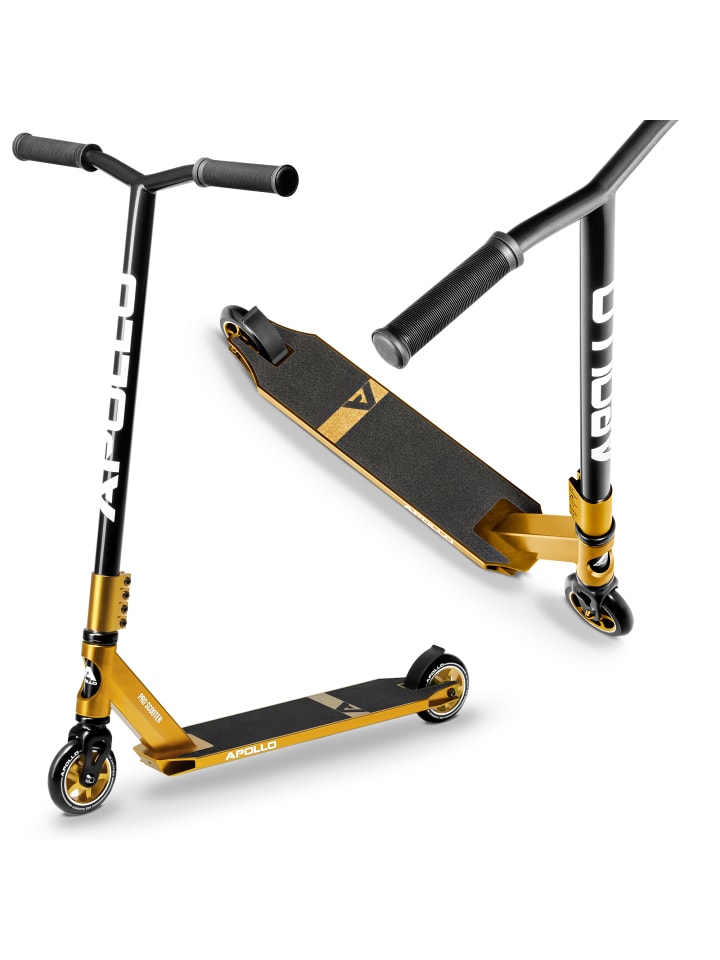 Apollo Трюковый самокат "Star Pro" золотого цвета
Apollo Трюковый самокат "Star Pro" золотого цвета