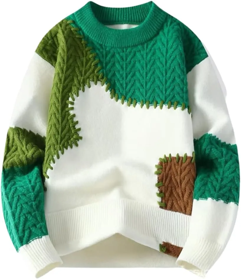 Свитер Lunoakvo Men Patchwork Knit Pullovers Casual Colorblock Cable Knitted Thick Warm Loose
Свитер Lunoakvo Men Patchwork Knit Pullovers Casual Colorblock Cable Knitted Thick Warm Loose