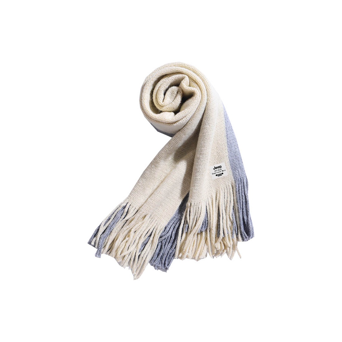 Акриловый вязаный шарф Unisex Jeep, бежевый серый
Акриловый вязаный шарф Unisex Jeep, бежевый серый