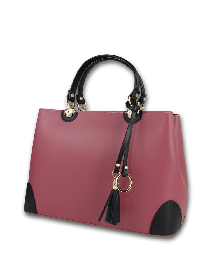 Кожаная сумка через плечо Toscanto, цвет старой розы, черный, примерно 32 см Toscanto
Кожаная сумка через плечо Toscanto, цвет старой розы, черный, примерно 32 см Toscanto